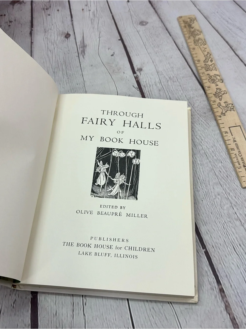 vtg 1971 My Book House Through Fairy Halls Children's Book hardcover retro